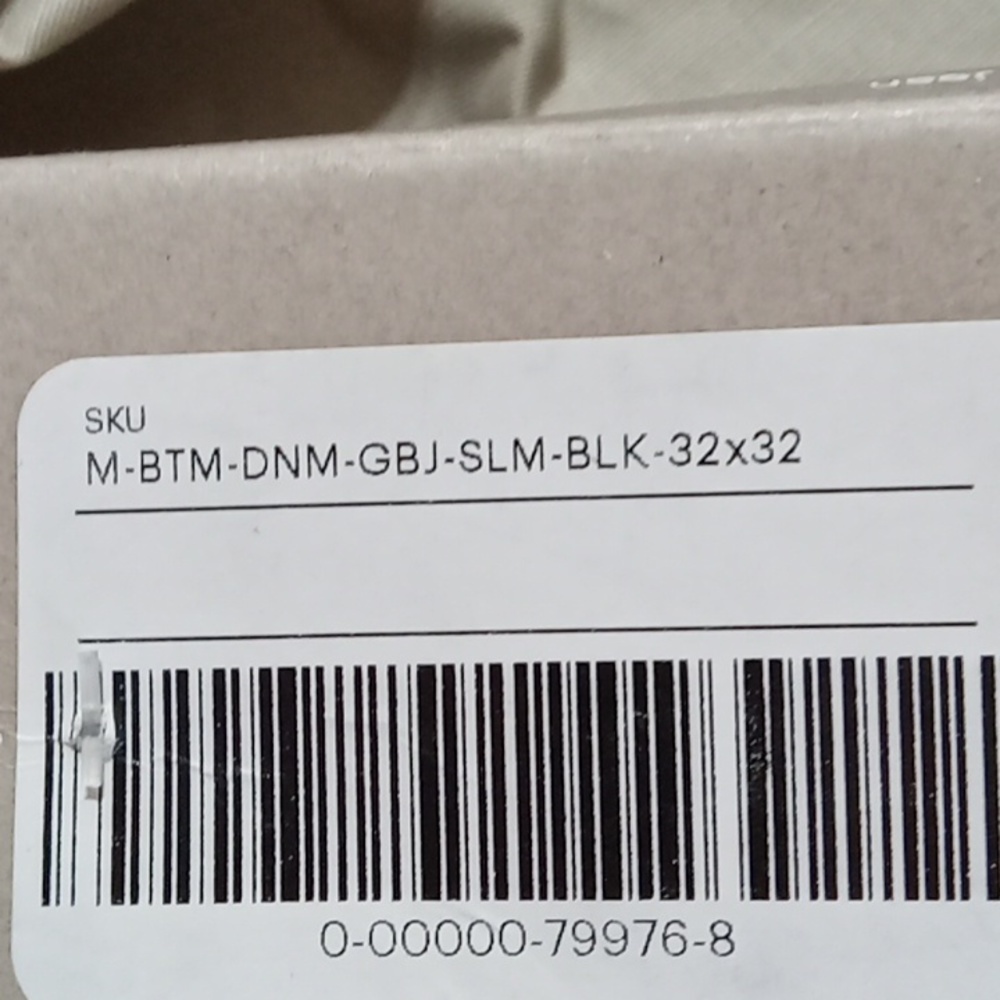 EVERLANE MEN'S Jeans DENIM Pants New SLIGHTLY FADED BLACK 32 x 32 ORGANIC COTTON - Picture 6 of 10